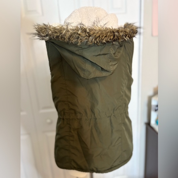 Ashley By 26 International Olive Hooded Vest - Picture 5 of 9